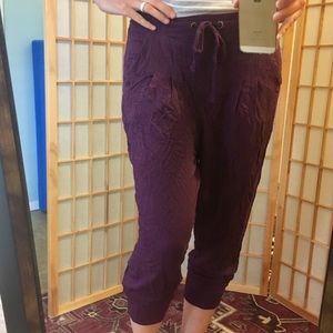 Jersey Cropped Knit Pants